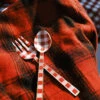 Red Gingham Serving Set