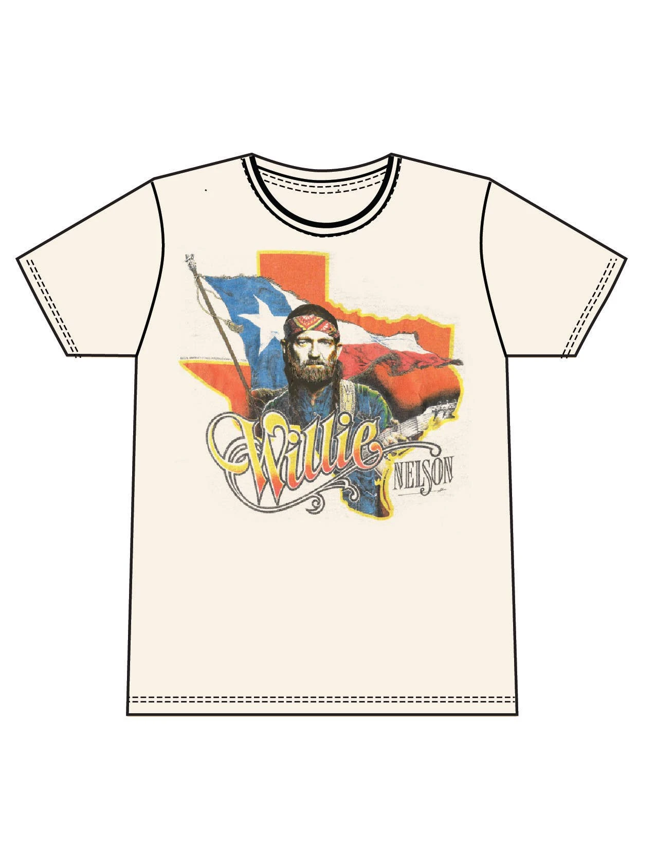 Willie Nelson Texas Unisex Tee 6 Willie Nelson Texas Unisex Tee - Image 6