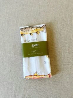 Elizabeth Wade Studio: Trout Tea Towel -Home Goods Store 5450f5f61cf3c43ab42bbaf454d05d82902e095f861f488f45cbe56a0a06bdbc