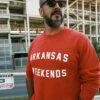 Arkansas Weekends Sweatshirt - Red