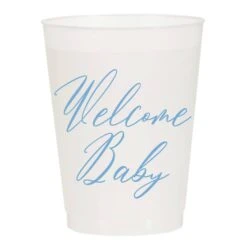 Welcome Baby Reusable Cups - Blue -Home Goods Store 79588a2b6ed250b1819b0caa111c94d0c5c159127acc8a76f427520662685337