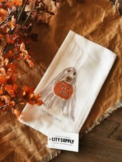 Just Treats Please Ghost Tea Towel