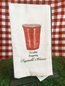 Pregaming In Fayetteville Dish Towel -Home Goods Store 82973FB8 DFBA 4431 A35B AA6C4C45457C