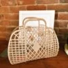 Retro Basket Jelly Large Bag - Latte