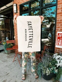 Fayetteville AR Canvas Banner Wall Flag Pennant