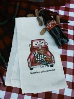 Saturdays In Fayetteville Truck Tea Towel