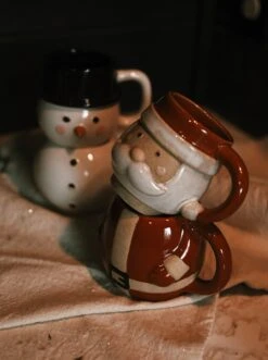 Stacking Christmas Mugs - Santa