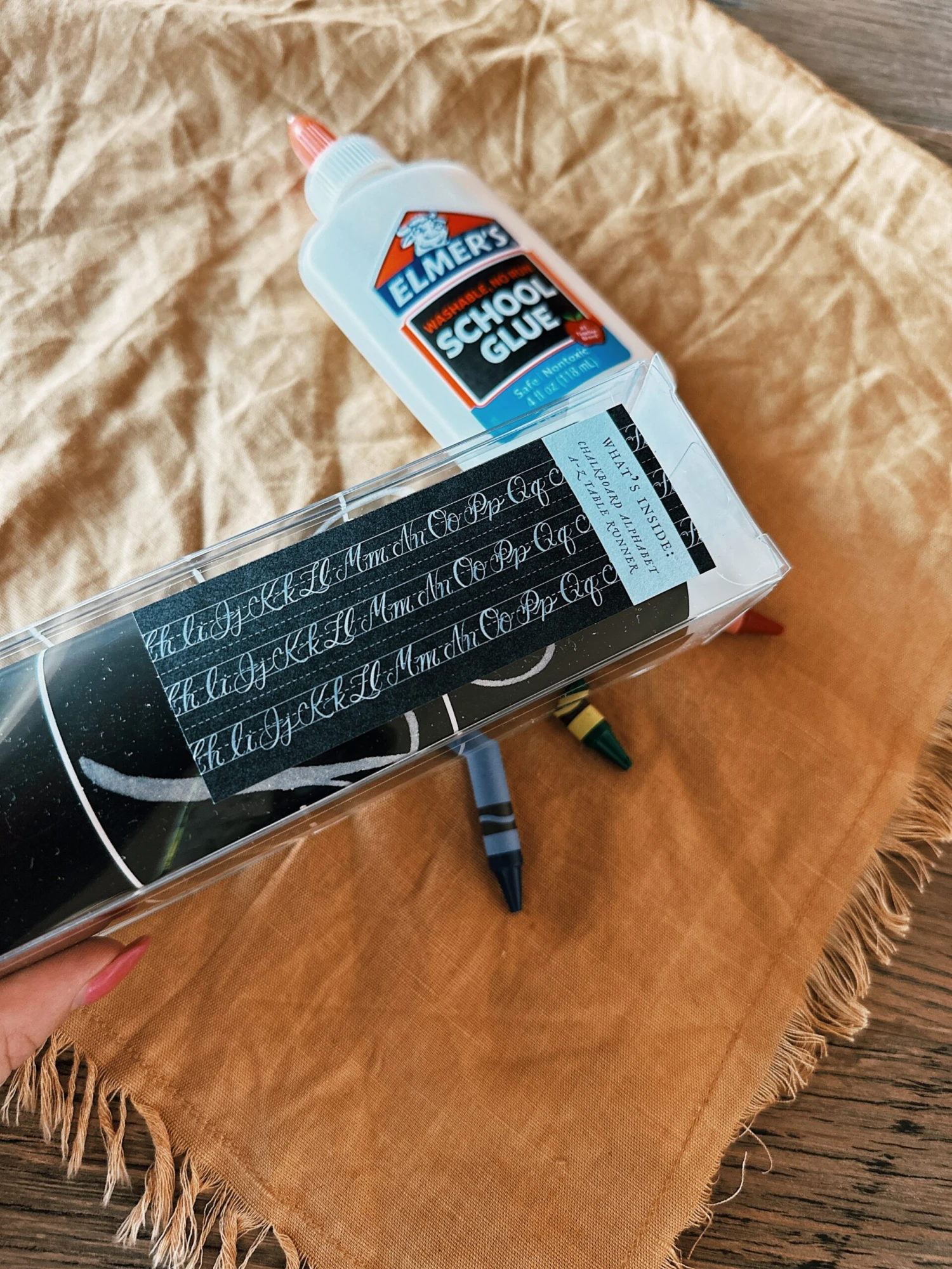 Chalkboard Alphabet Table Runner 2 Chalkboard Alphabet Table Runner - Image 2