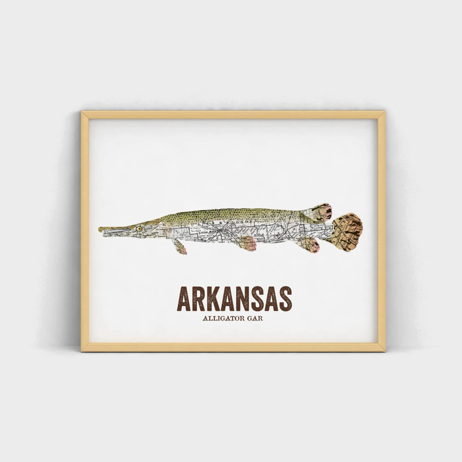 Alligator Gar Art Print - 11x14 3 Alligator Gar Art Print - 11x14 - Image 3