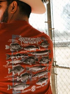 SEC Fish T-Shirt - Red -Home Goods Store 94B76A6B 37BE 474F BDDE 1F5C21AC4AA9