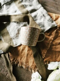 Flower Stoneware Mug