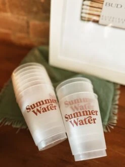 Summer Water Reusable Cups