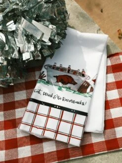 Eat, Drink & Razorbacks Handtowel