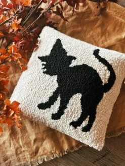 Halloween Cat Hook Pillow