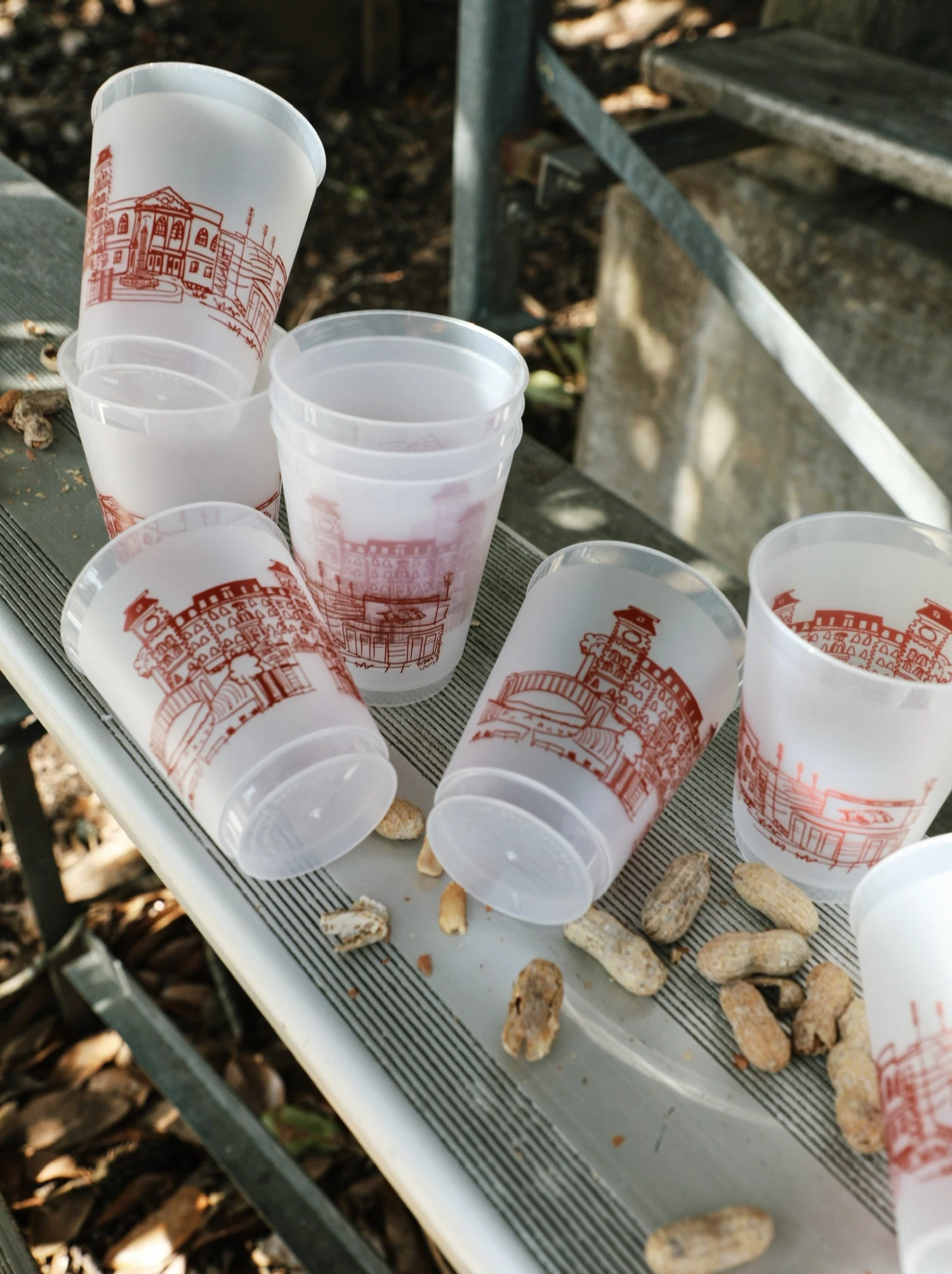 University Of Arkansas Campus Skyline Reusable Cups 5 University Of Arkansas Campus Skyline Reusable Cups - Image 5