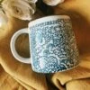 Paisley Blue + White Mug