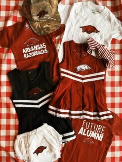 Arkansas Cheer Bodysuit Dress - Red -Home Goods Store IMG 1390