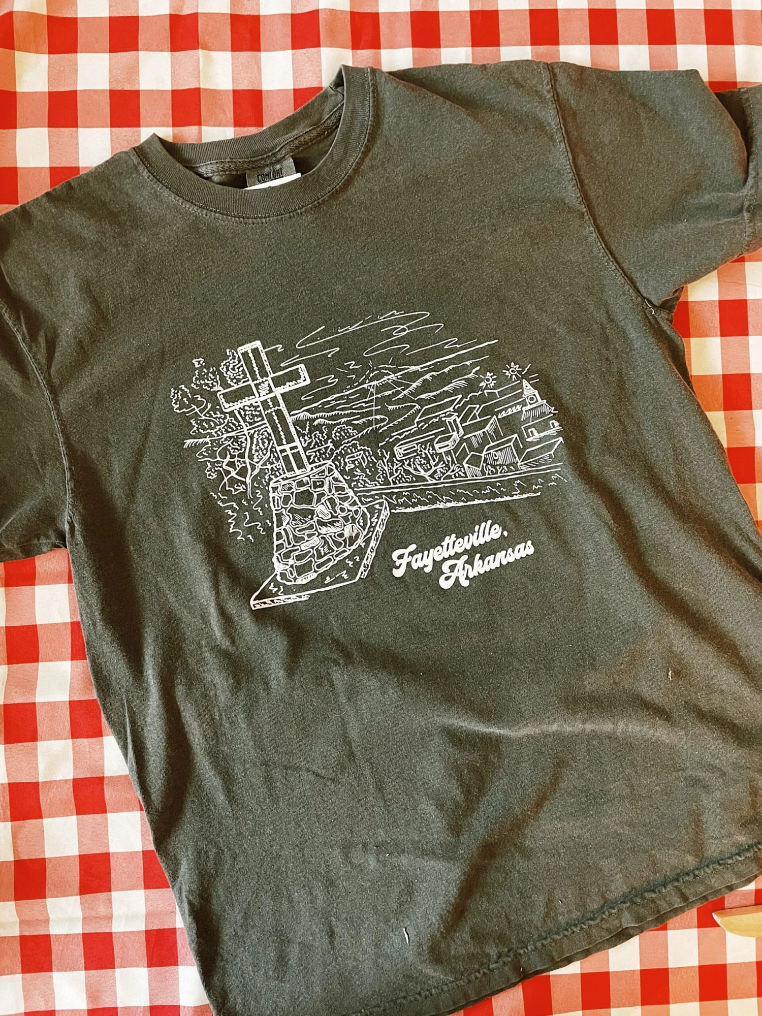 Mount Sequoyah Views T-Shirt (City Supply Exclusive) - Charcoal 1 Mount Sequoyah Views T-Shirt (City Supply Exclusive) - Charcoal