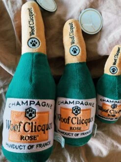 Woof Clicquot Rose' Champagne Bottle - Large -Home Goods Store IMG 2135 1e59d896 0037 4044 a875 a2db84864887