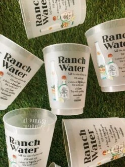 Ranch Water Recipe Reusable Cups - Pack Of 10 -Home Goods Store IMG 3268