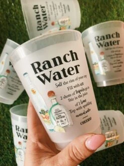 Ranch Water Recipe Reusable Cups - Pack Of 10 -Home Goods Store IMG 3269
