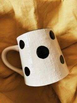 Black + White Dot Mug -Home Goods Store IMG 3611