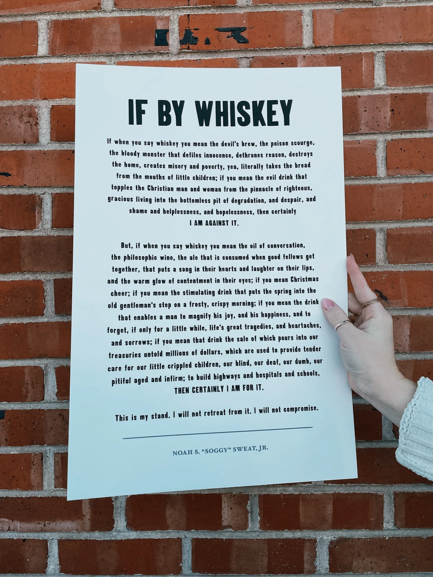 Old Try: If By Whiskey Print - 13x20 2 Old Try: If By Whiskey Print - 13x20 - Image 2