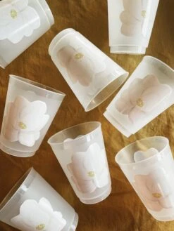 Magnolia Flower Reusable Cups