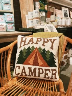 Happy Camper Hook Pillow