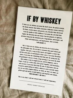 Old Try: If By Whiskey Print - 13x20 8 Old Try: If By Whiskey Print - 13x20 -Home Goods Store IMG 4735