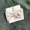 Fog Gray Velvet Dog Bow Tie - Standard