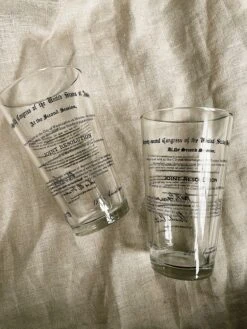 18th And 21st Prohibition Amendment Pint Glasses