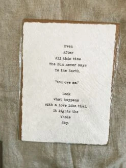 Sugarboo & Co: Handmade Print - Even After All This Time