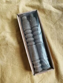 Totem Taper Candles - Olive