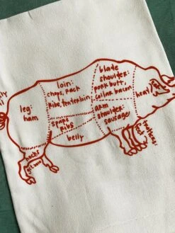 Pig Tea Towel -Home Goods Store IMG 7863