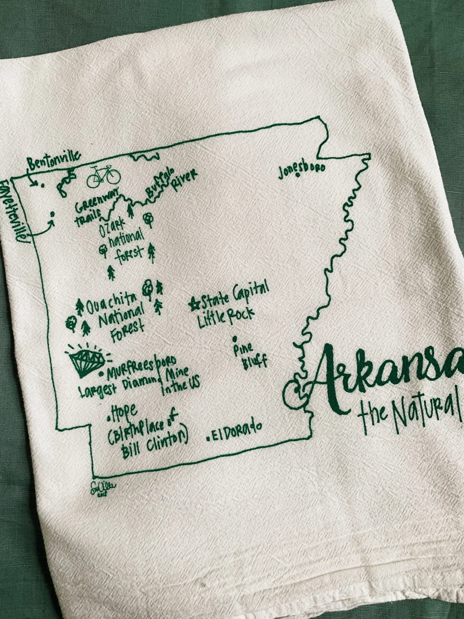 Arkansas Tea Towel 3 Arkansas Tea Towel - Image 3