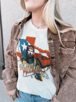Willie Nelson Texas Unisex Tee 11 Willie Nelson Texas Unisex Tee -Home Goods Store IMG 9018