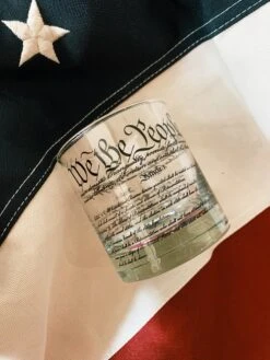 We The People Rocks Glass
