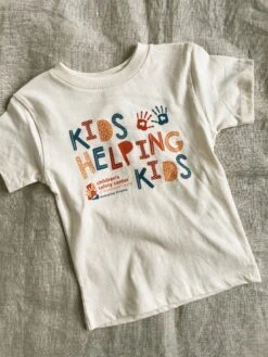 Kid's Helping Kids Tee - Cream