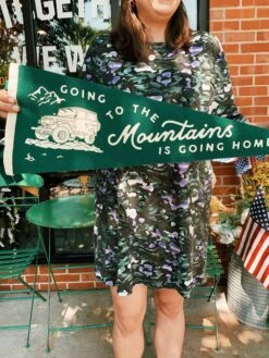 Oxford Pennant: Going To The Mountains Is Going Home Pennant
