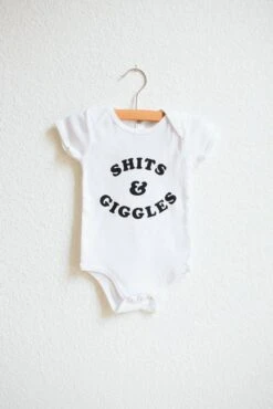 The Bee & The Fox: Shits & Giggles Onesie -Home Goods Store b7e089594ab38e870f366d3e86c9d96f59369bfb0139349370998114f20fdc54