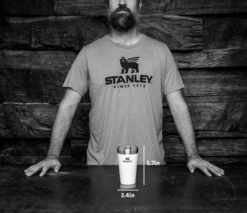 Stanley: Stacking Pint Cup - Hammertone Green -Home Goods Store beerpint1