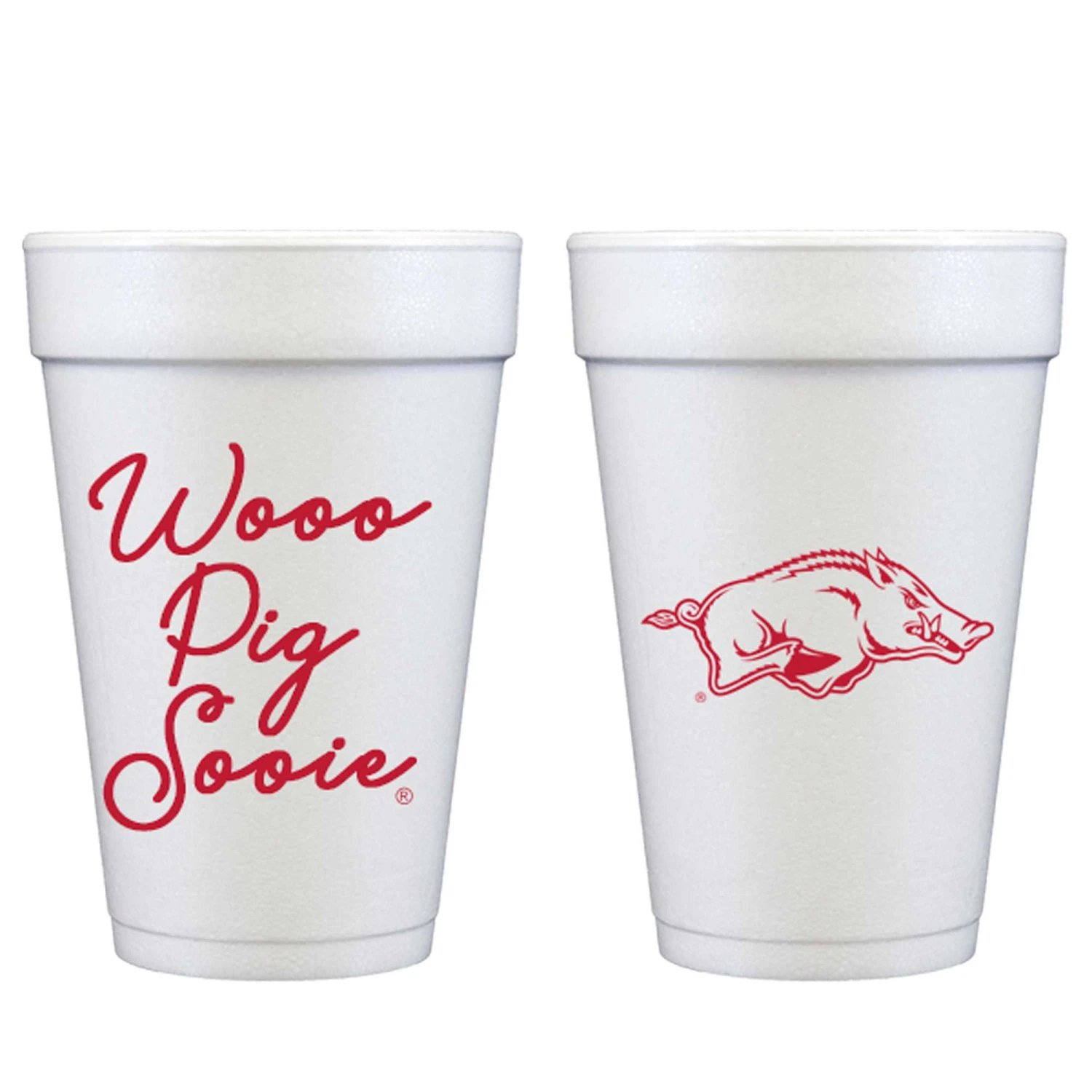 Wooo Pig Sooie Razorback Foam Cups 10 Wooo Pig Sooie Razorback Foam Cups - Image 10