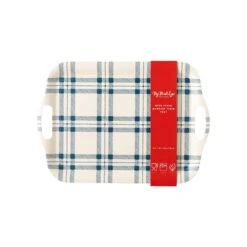 Navy Plaid Reusable Bamboo Serving Tray -Home Goods Store ca1ec6155ed2cd6adc0f3097a29e421faa0452cfeba03efa23b66d8970834ccf
