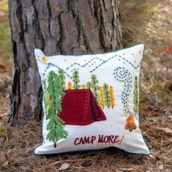 Park Hill Collection: Camp More! Pillow -Home Goods Store campmore 1