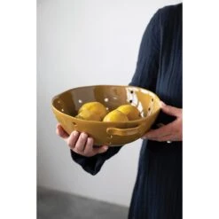 Stoneware Colander With Handles (PICK UP ONLY) -Home Goods Store colander1