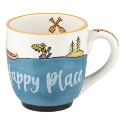 The Lake Is My Happy Place Mug -Home Goods Store e245129348f7545f6f0916c9f4fa89189c821a094b03a2318b7f8f9e295ff2d3