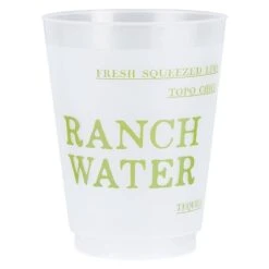 Ranch Water Reusable Cups -Home Goods Store f433cee35c44a7e31193402d27a522de3ac470ac2f0c2a931a5de5852aa1f668