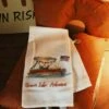 Beaver Lake Pontoon Boat Dishtowel