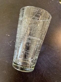 Fayetteville, AR Map Pint Glass -Home Goods Store image 0fe79285 840f 4f81 875f a8a2e9c79965
